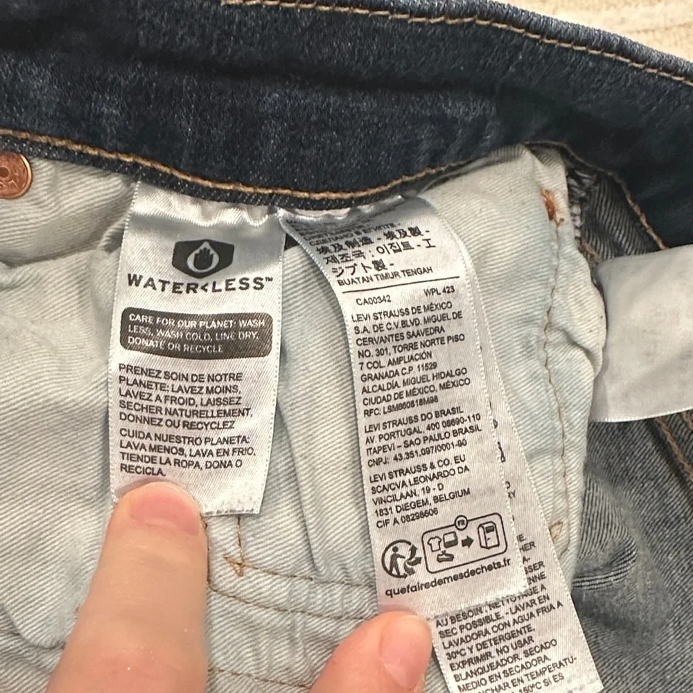 Levi's Dark Blue Straight Jeans